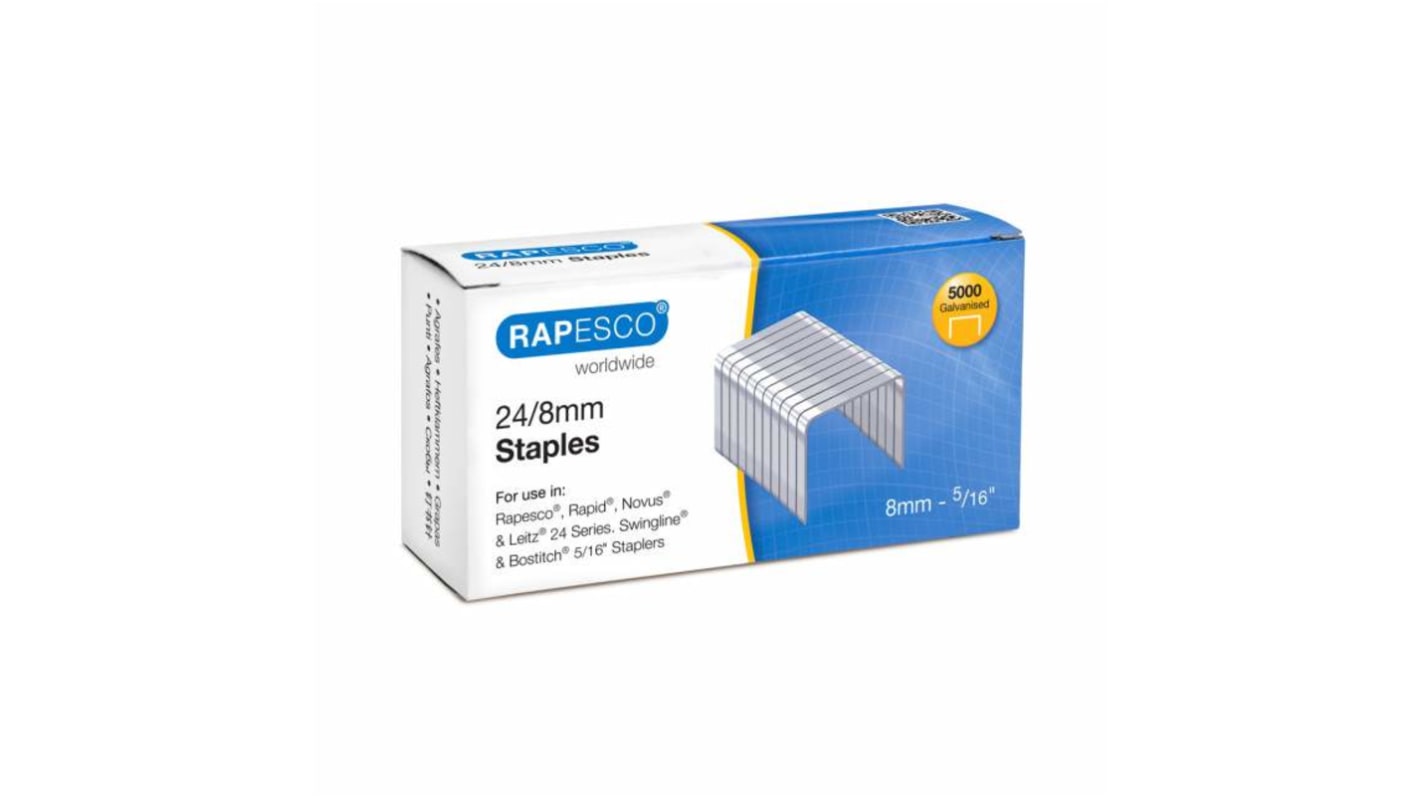 Rapesco Tűzőkapocs 8mm, S24807Z3