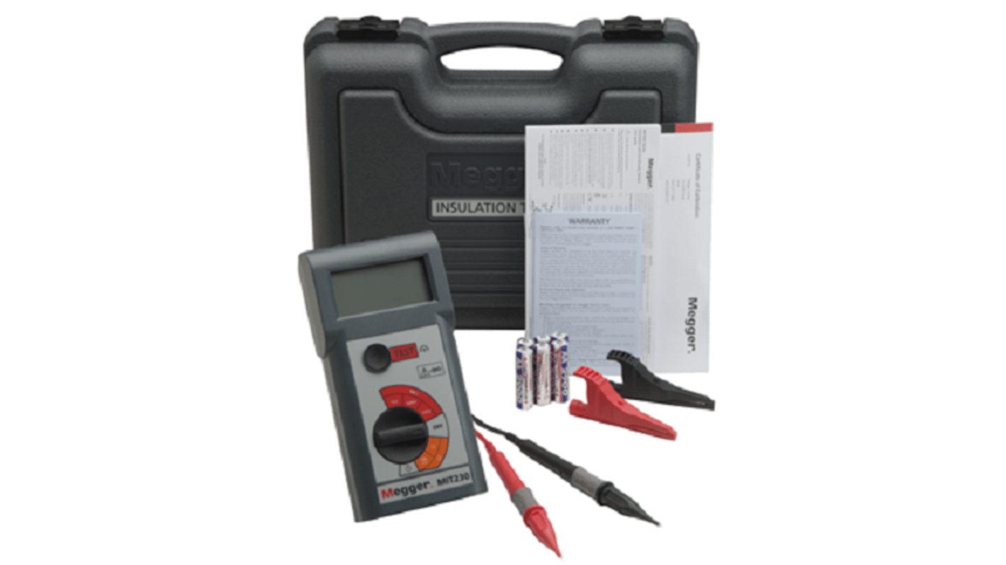 Megger MIT230HD Isolationsprüfgerät, 1000V / 1 GO, 1 GO Isolations- & Durchgangsprüfgerät, DKD/DAkkS-kalibriert