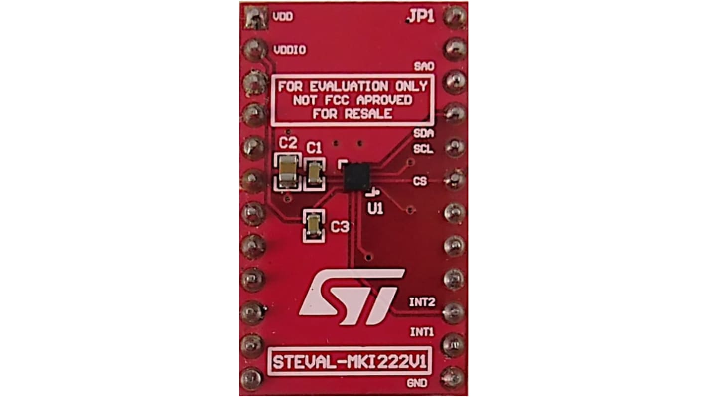 STMicroelectronics STEVAL-MKI222V1 Accelerometer Sensor Evaluation Kit for LIS2DU12 STEVAL-MKI109V3