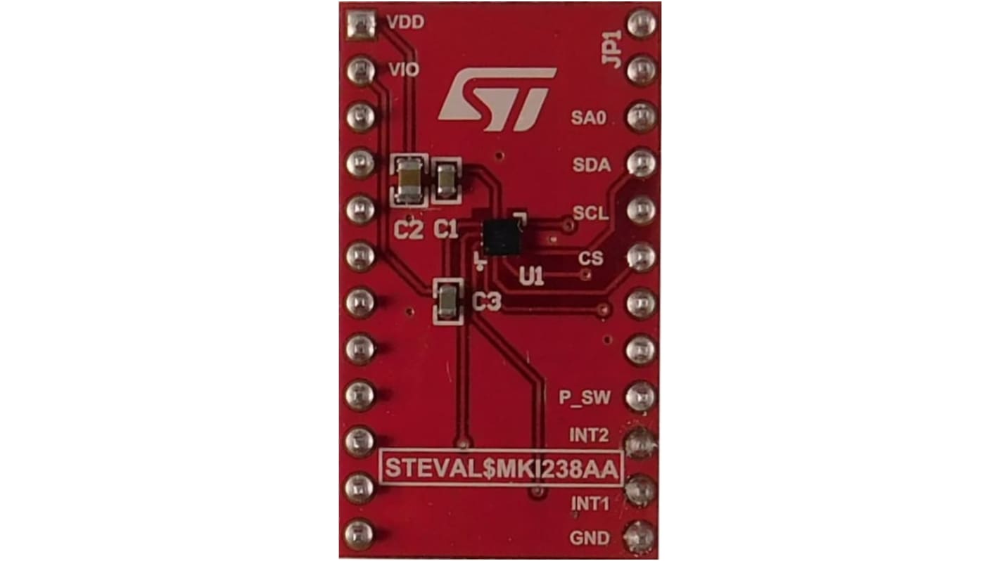 STMicroelectronics STEVAL-MKI238A Accelerometer Sensor Evaluation Kit for LIS2DUX12 STEVAL-MKI109V3