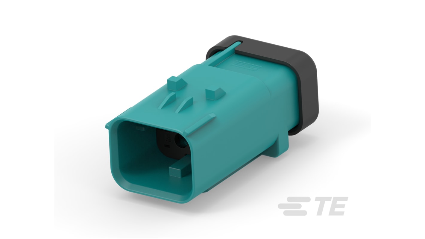 TE Connectivity, AMPSEAL 16 Connector Housing Plug 4 Way, Crimp Termination 2338211-1