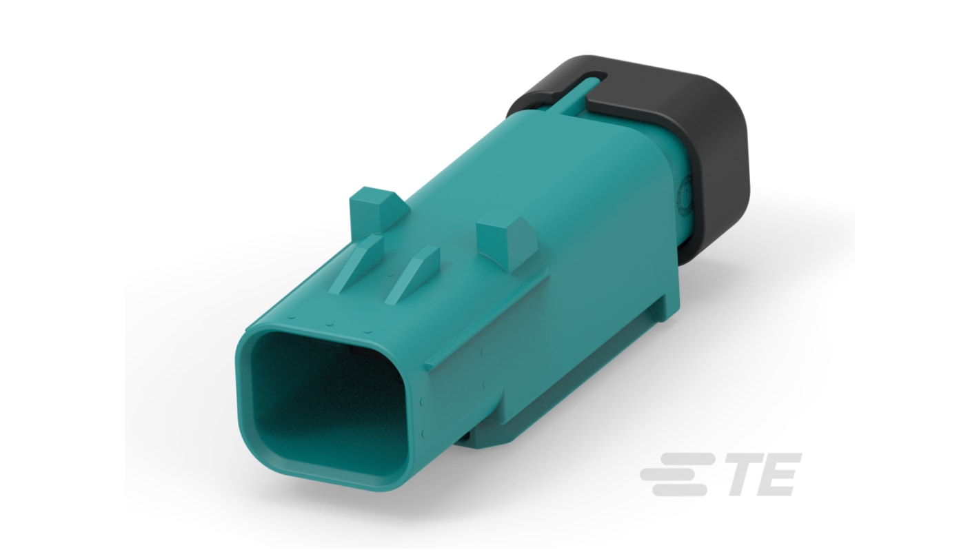 TE Connectivity, AMPSEAL 16 Connector Housing Plug 1 Way, Crimp Termination 2374559-1