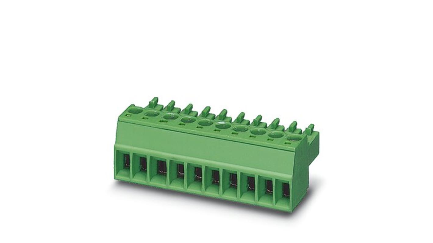 Phoenix Contact, 3.5mm Pitch, 11 Way, Pluggable Terminal Block, PCB, Plug In Termination, 1840450