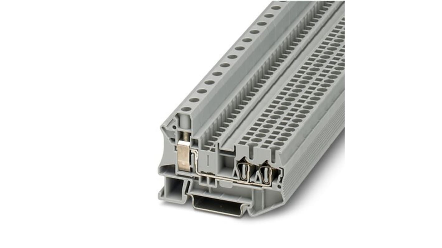 Phoenix Contact Grey Terminal Block, Screw Termination