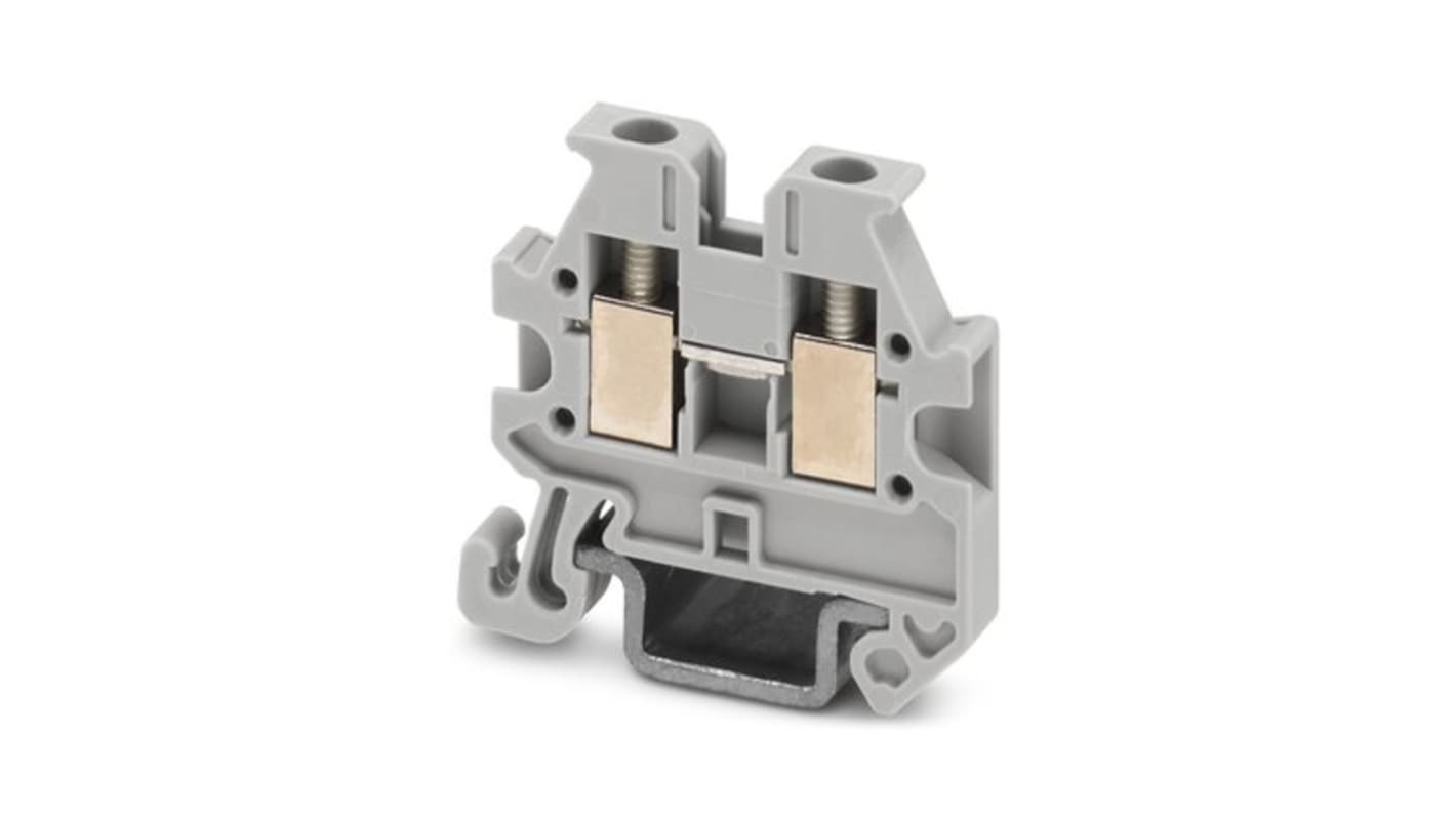 Phoenix Contact Grey Feed Through Terminal Block, 2-Level, Screw Termination