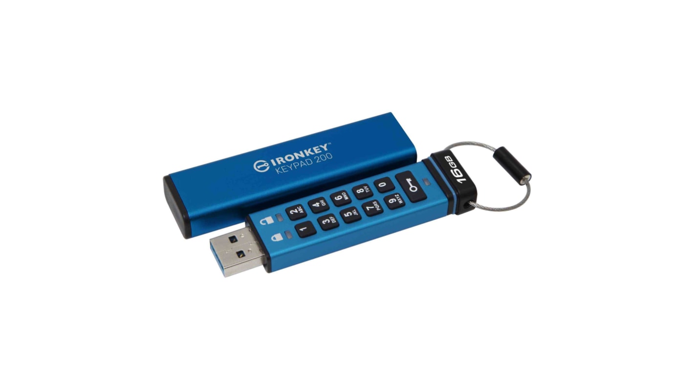 Kingston IronKey Keypad 200 16 GB USB 3.2 USB Stick