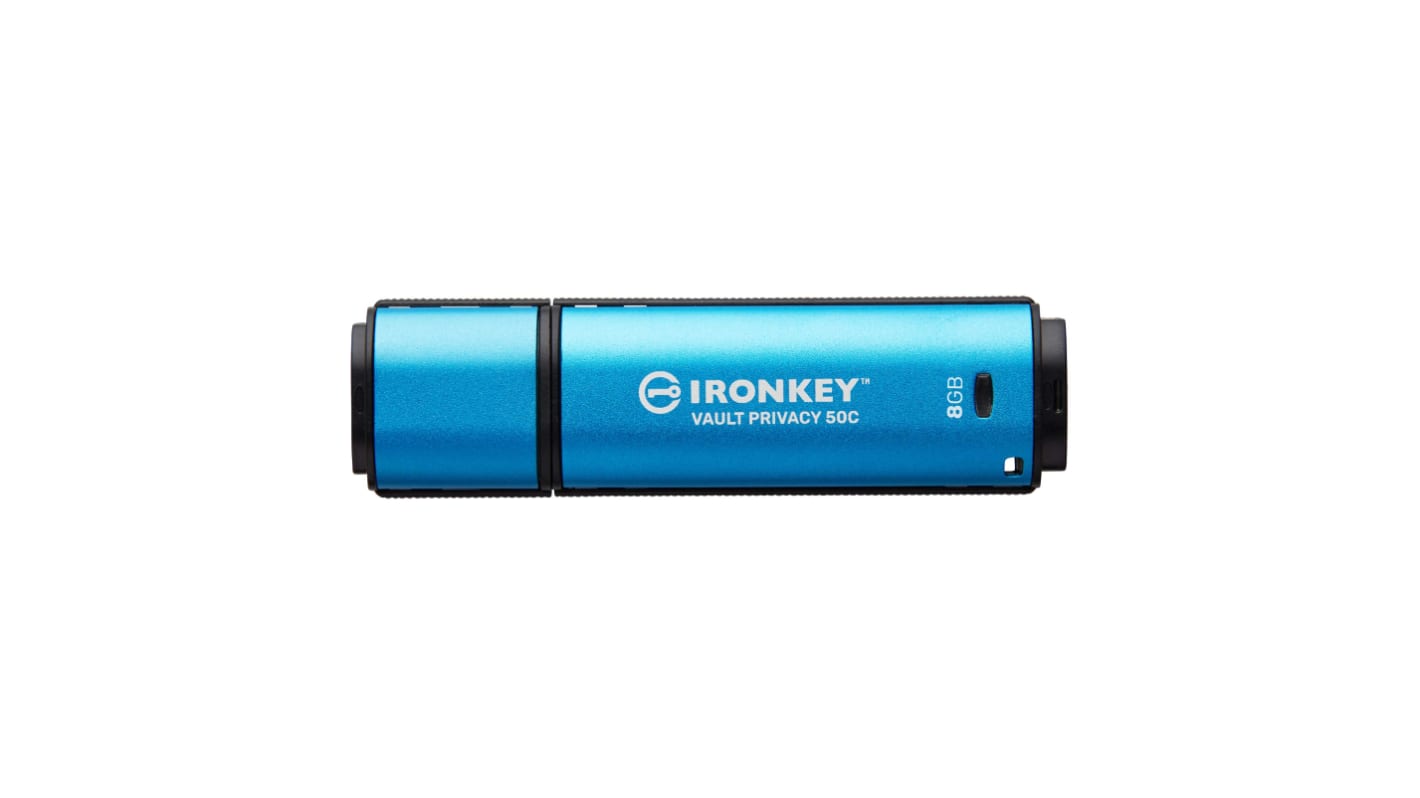 3D TLC, USB-Stick, 8 GB, USB 3.2, AES-XTS 256 bit, IronKey Vault Privacy 50, 197