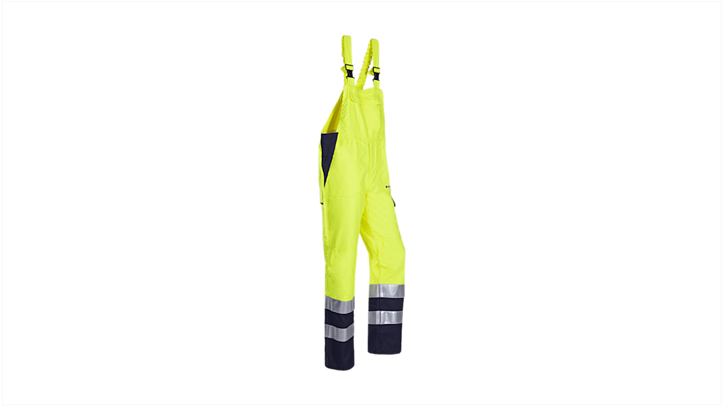 Sioen Uk Navy/Yellow Reusable Hi Vis Overalls, 36R