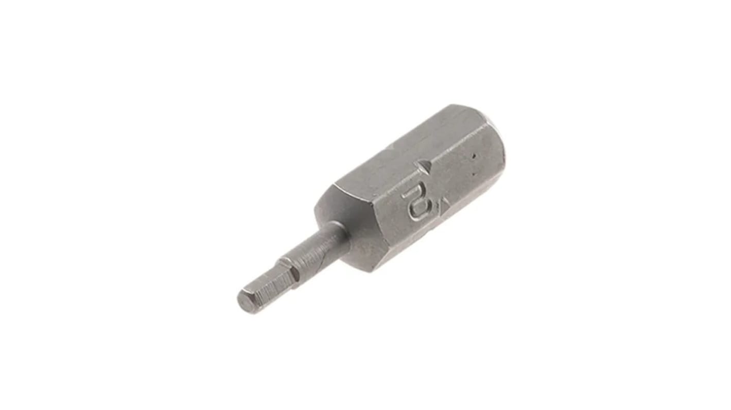 Punta de atornillar RS PRO, Hexagonal 2 mm de Acero al Cromo Molibdeno, 10 piezas
