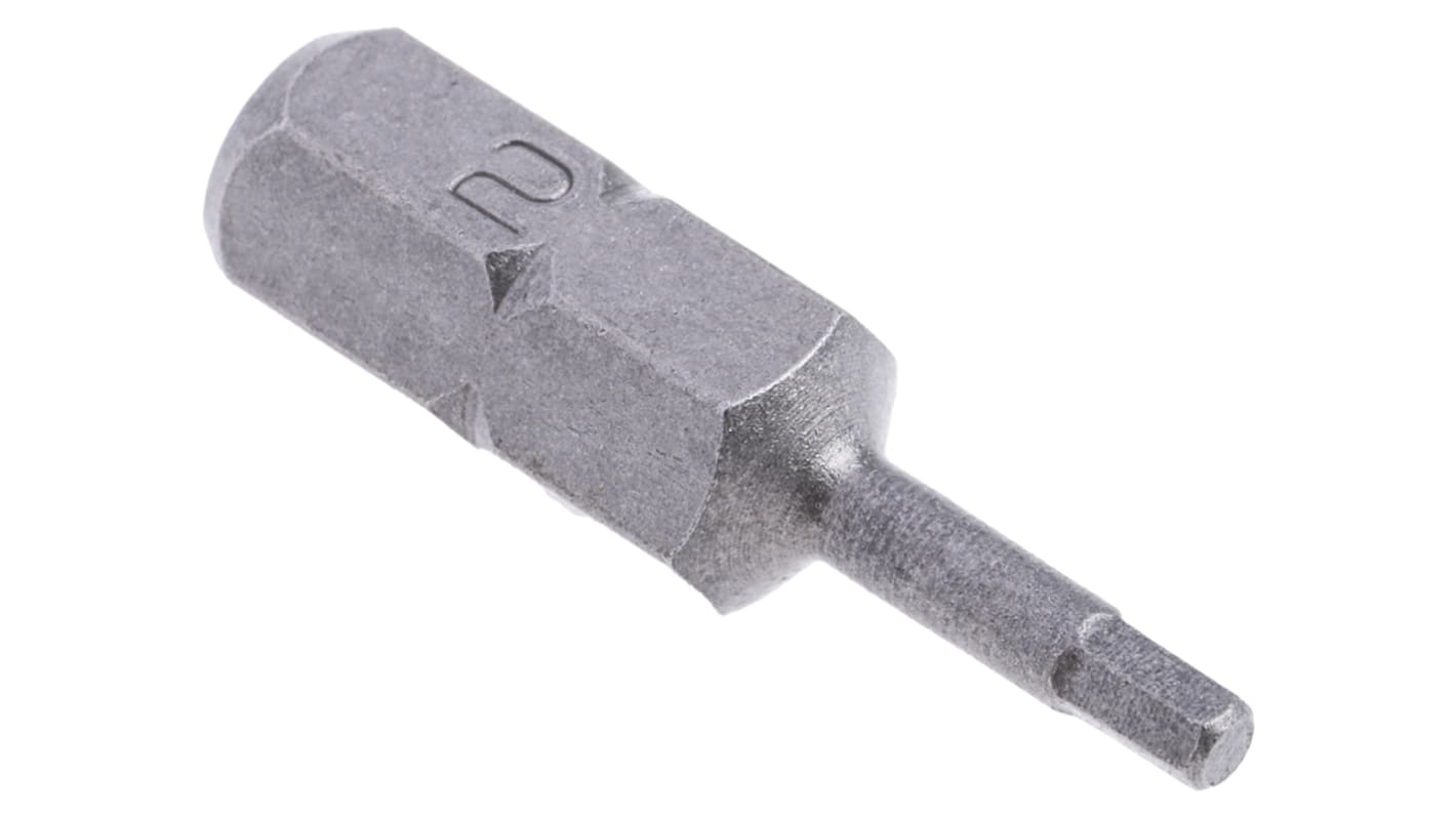 RS PRO Hexagon Bit Set, 2 mm Tip, 1/4 in Drive, 25mm Overall