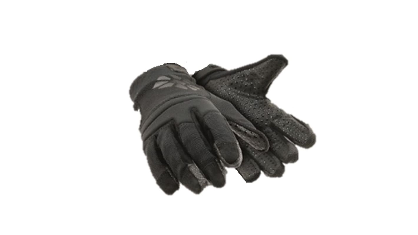 Guantes de trabajo de SuperFabric® Negro Polyco Healthline serie HEX4041, talla 7, con recubrimiento de Neopreno,