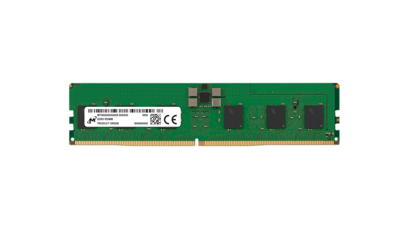 Micron 服务器内存, 16 GB, DDR5, 4800MHz, RDIMM插槽