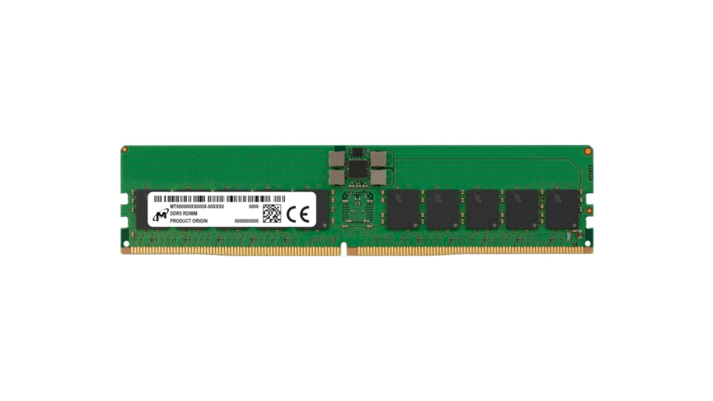 Micron 服务器内存, 32 GB, DDR5, 4800MHz, RDIMM插槽