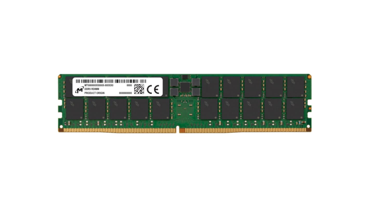 Micron 服务器内存, 64 GB, DDR5, 4800MHz, RDIMM插槽