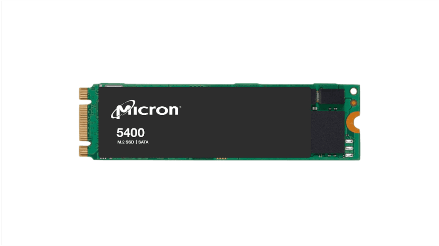 Micron 960 GB固态硬盘 SSD, SATA I接口, 工业用, M.2 SATA, Micron 5400 SSD, 3D TLC