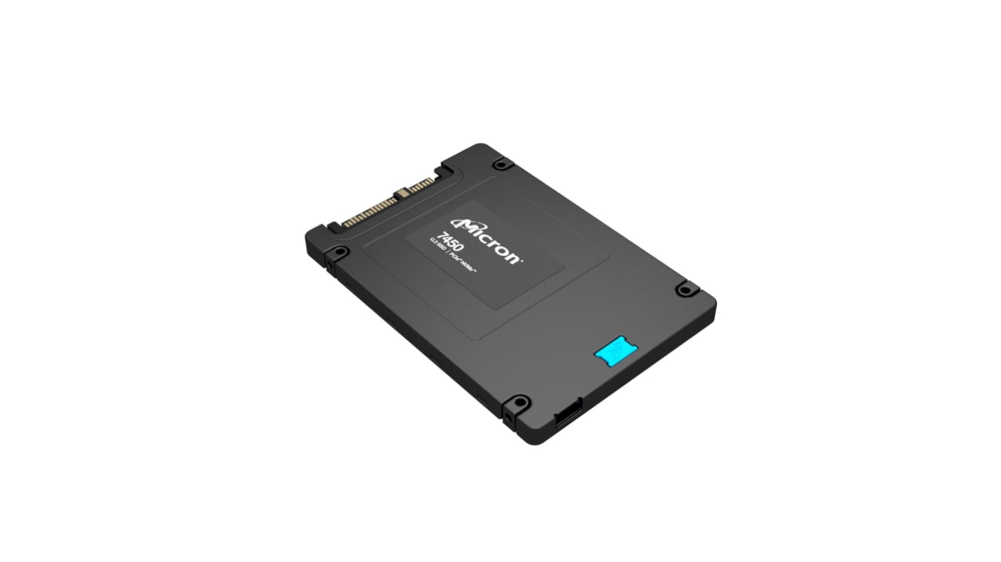 Micron 960 GB固态硬盘 SSD, NVMe PCIe Gen 4 x 4接口, 工业用, M.2, 采用 NVMe 的美光 7450 固态硬盘, V-NAND