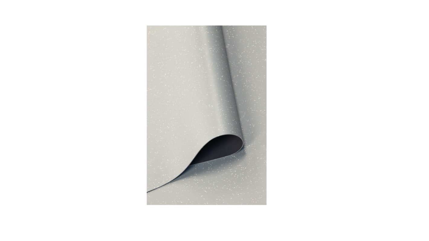 EUROSTAT Grey Floor ESD-Safe Mat, 10m x 1.22m x 2.5mm