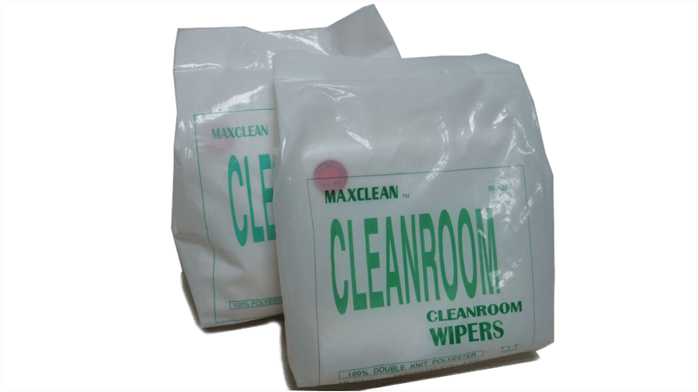 EUROSTAT Wet & Dry Cleanroom Wipes, Bag of 150