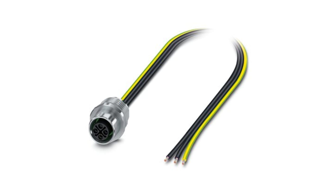 Phoenix Contact 紧凑型电源连接器插座, 630 V 交流, 正面安装