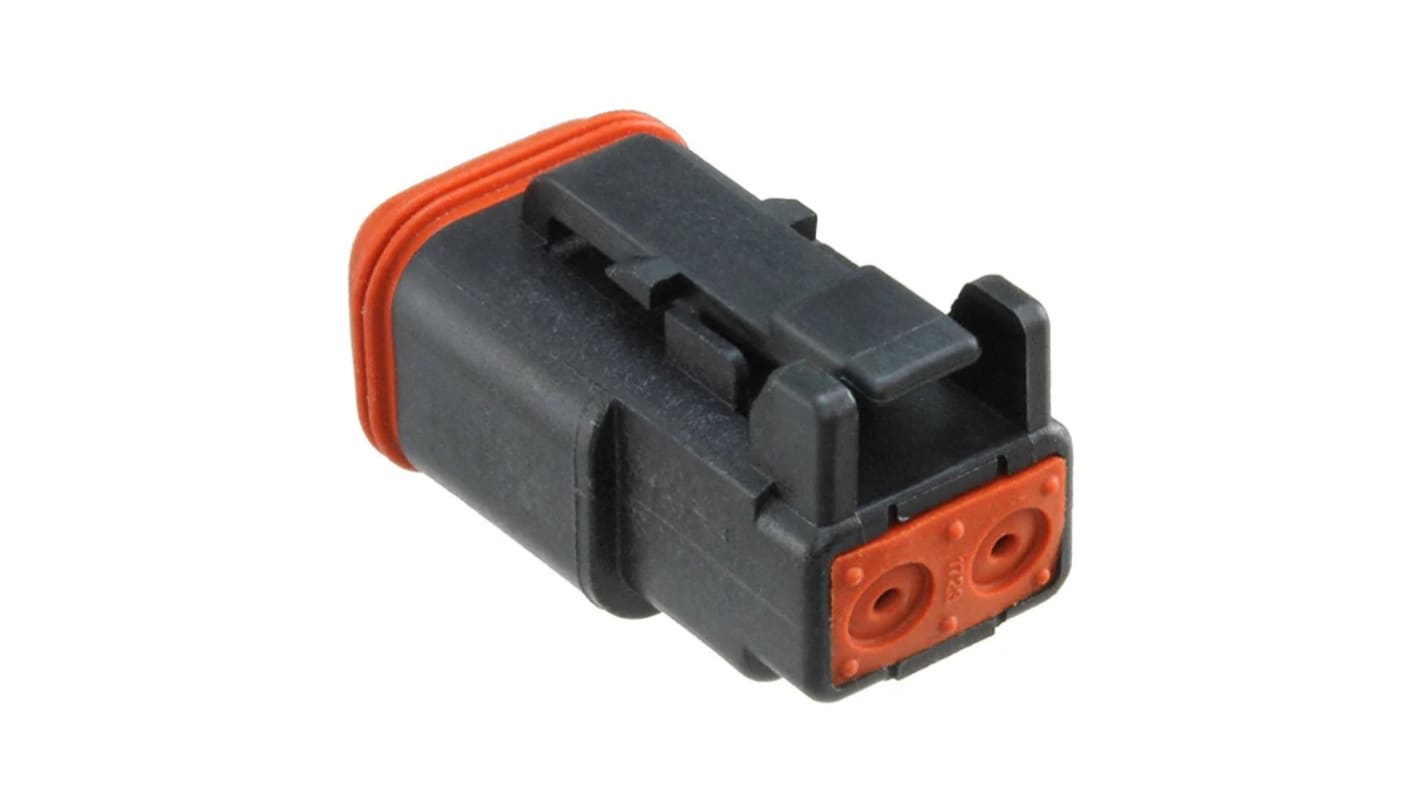 TE Connectivity, DEUTSCH, DEUTSCH DT Automotive Connector Socket 2 Way, Wire Termination DT06-2S-P012