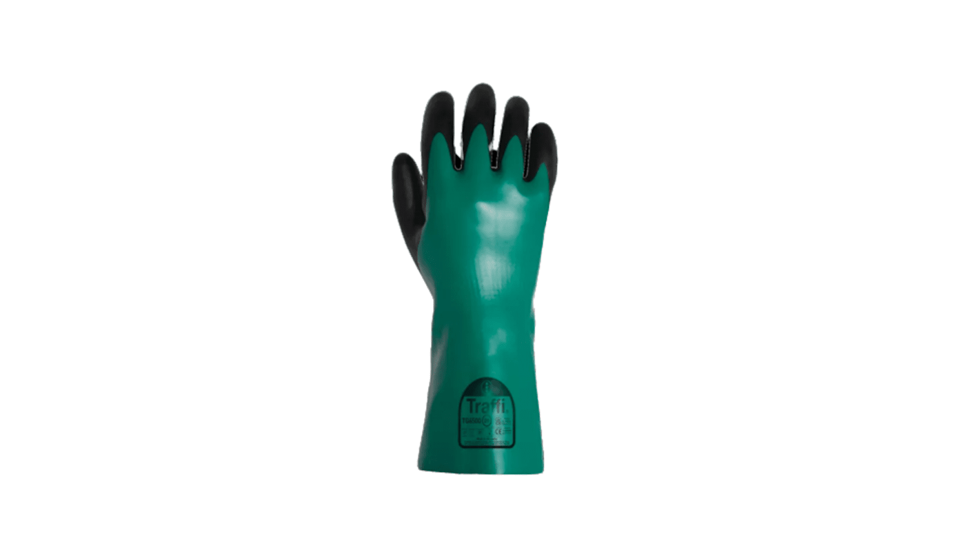 Traffi 作業用手袋 黒、緑 TG6500-10
