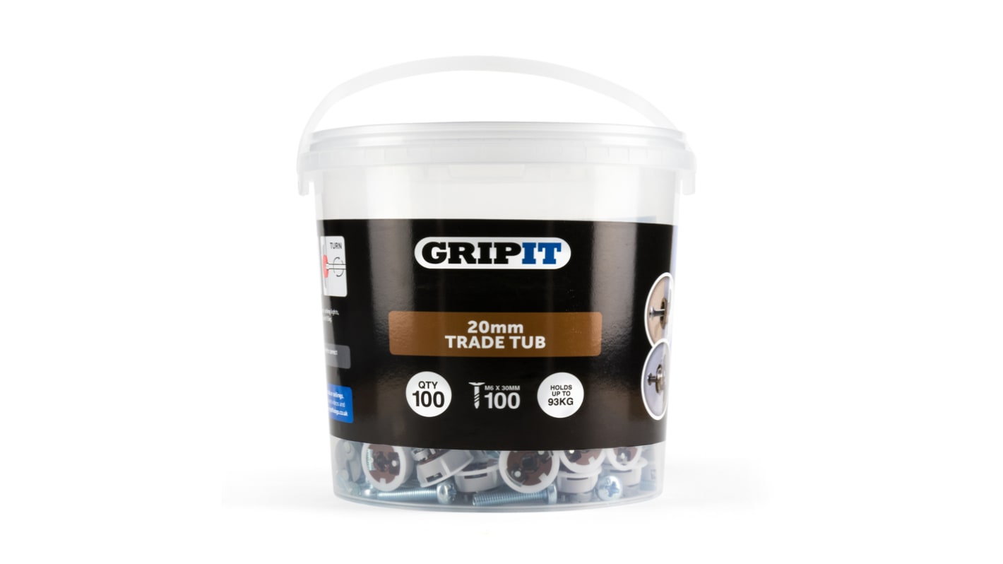 MirraSwit 100 Pcs Plasterboard Fixings Heavy Duty, Metal Self-Drill