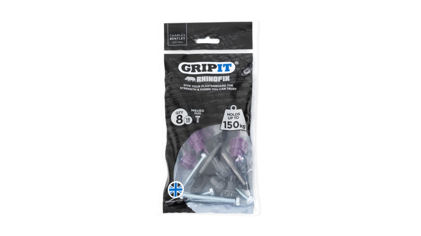 Gripit M6 Plasterboard Fixing
