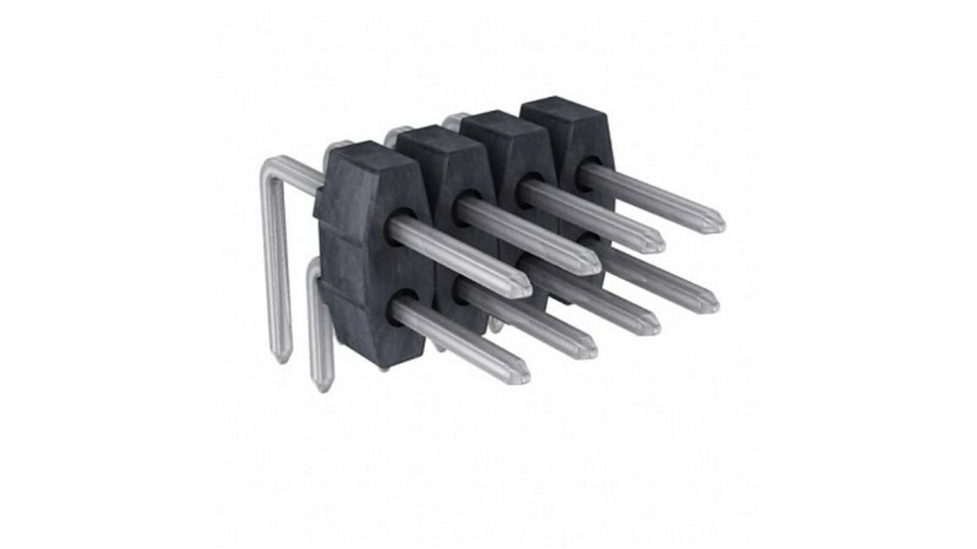 Molex 4p双排排针, 2.54mm间距, 90122系列