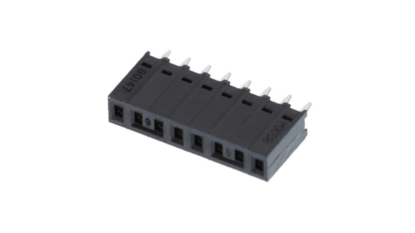 Molex Surface Mount PCB Socket, 8-Contact, 1-Row, 2.54mm Pitch