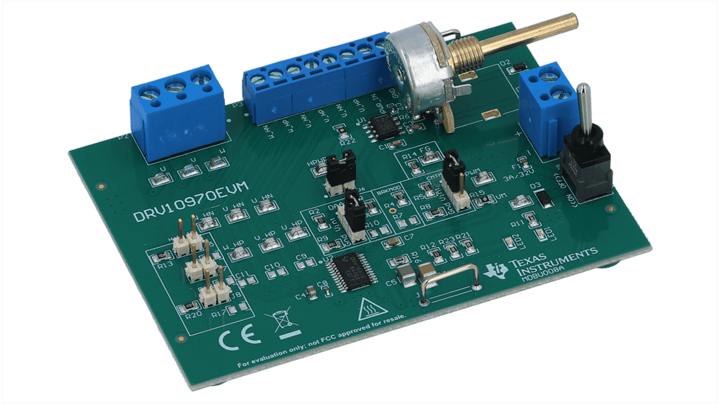 Texas Instruments Motion Motor Development Kit, 电机驱动器 评估模块, DRV10970芯片