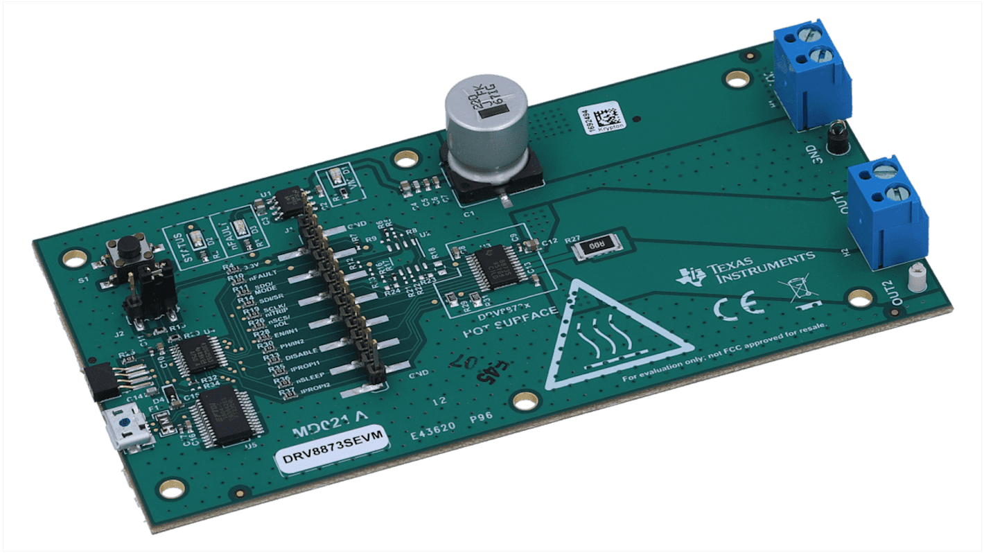 Texas Instruments Power Management IC Development Kit Motor Driver for DRV8873 for BLDC Motor