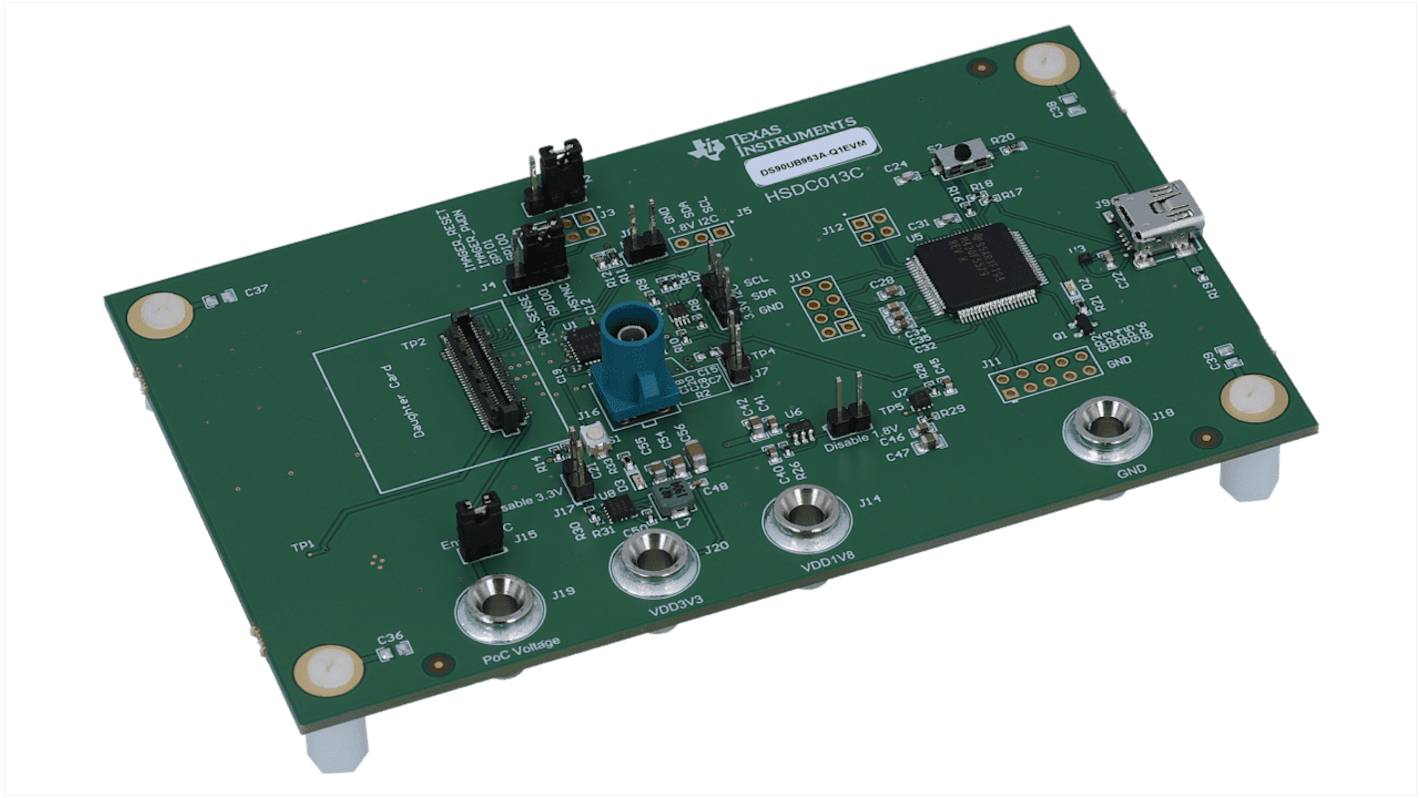 Texas Instruments Interface Development Kit DS90UB953A-Q1 RADAR Interface Board for Small Camera Applications