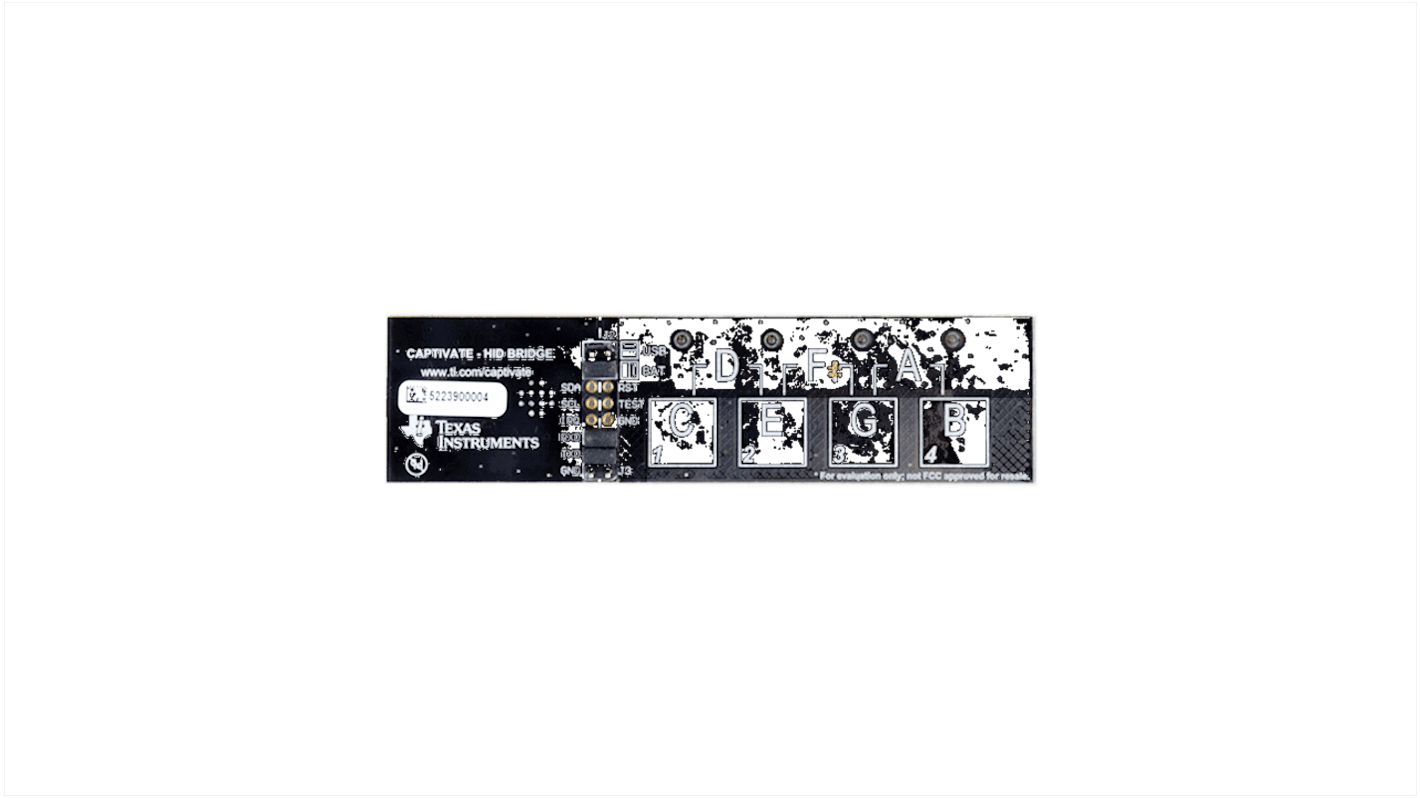 Placa de evaluación Sensor táctil capacitivo Texas Instruments Touch Sensor Development Kit - EVM430-CAPMINI, para usar