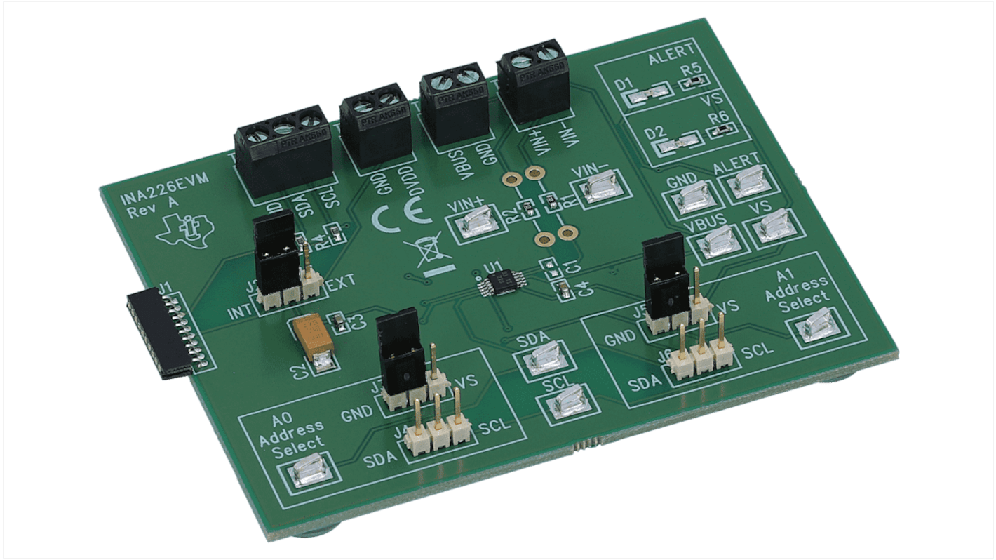 Texas Instruments 電源IC 開発キット, 評価モジュール, 電源モニタ, INA226 用, INA226EVM