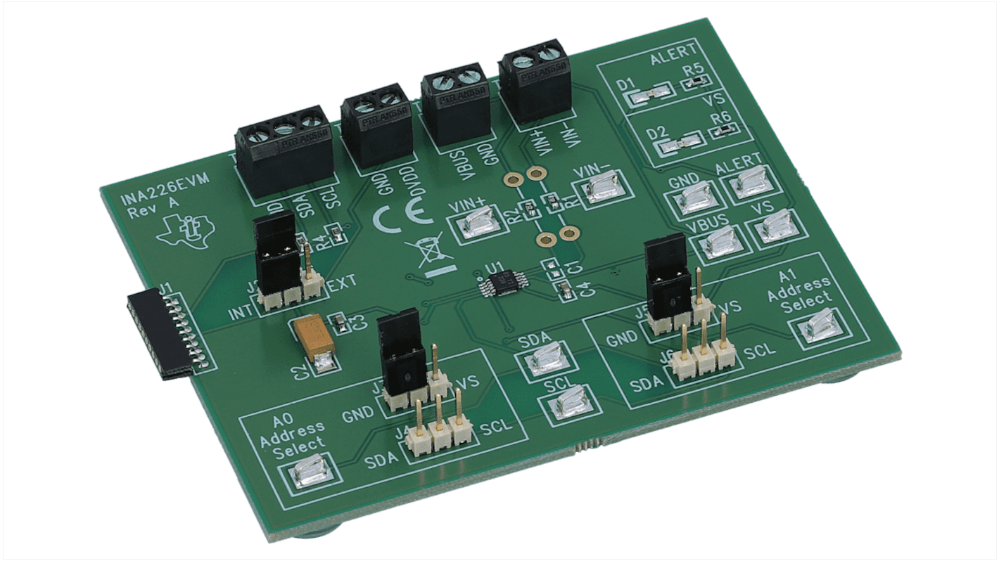 Módulo de evaluación Monitor de alimentación Texas Instruments Power Management IC Development Kit - INA226EVM