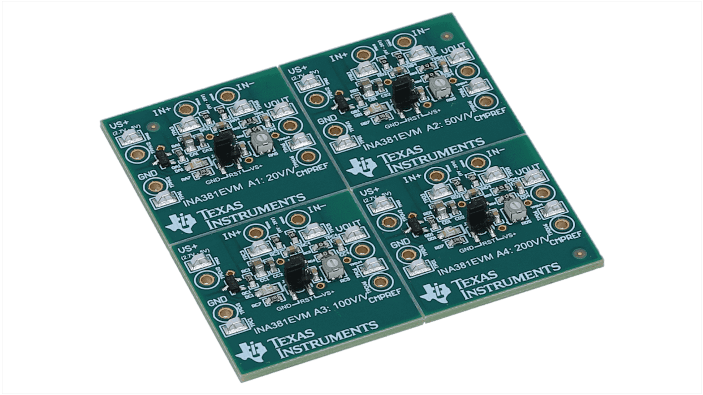 Texas Instruments INA381EVM, Amplifier IC Development Kit Current Sensing Amplifier Evaluation Module for Amplifier for
