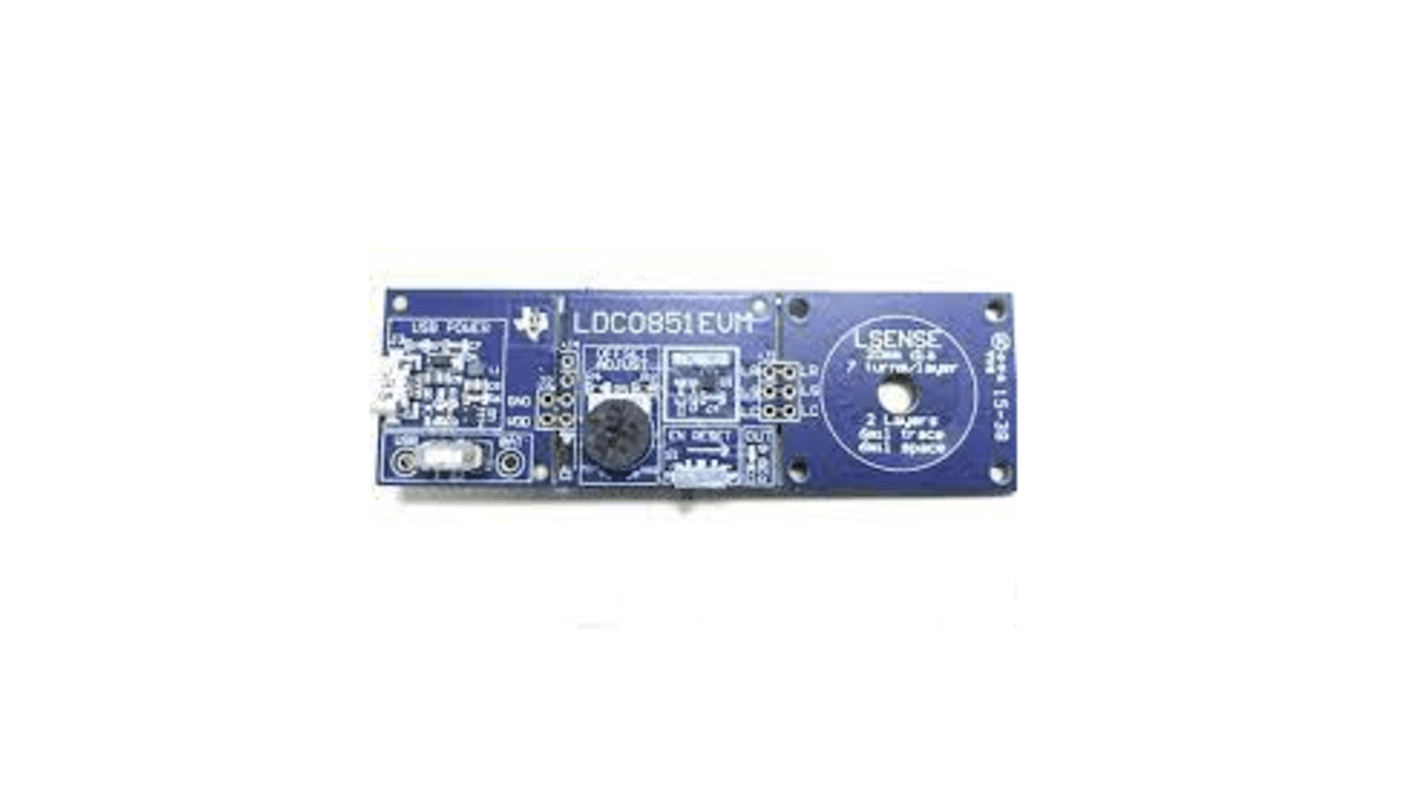 Módulo de evaluación Sensor inductivo Texas Instruments Multi Function Sensor Development Kit - LDC0851EVM, para usar