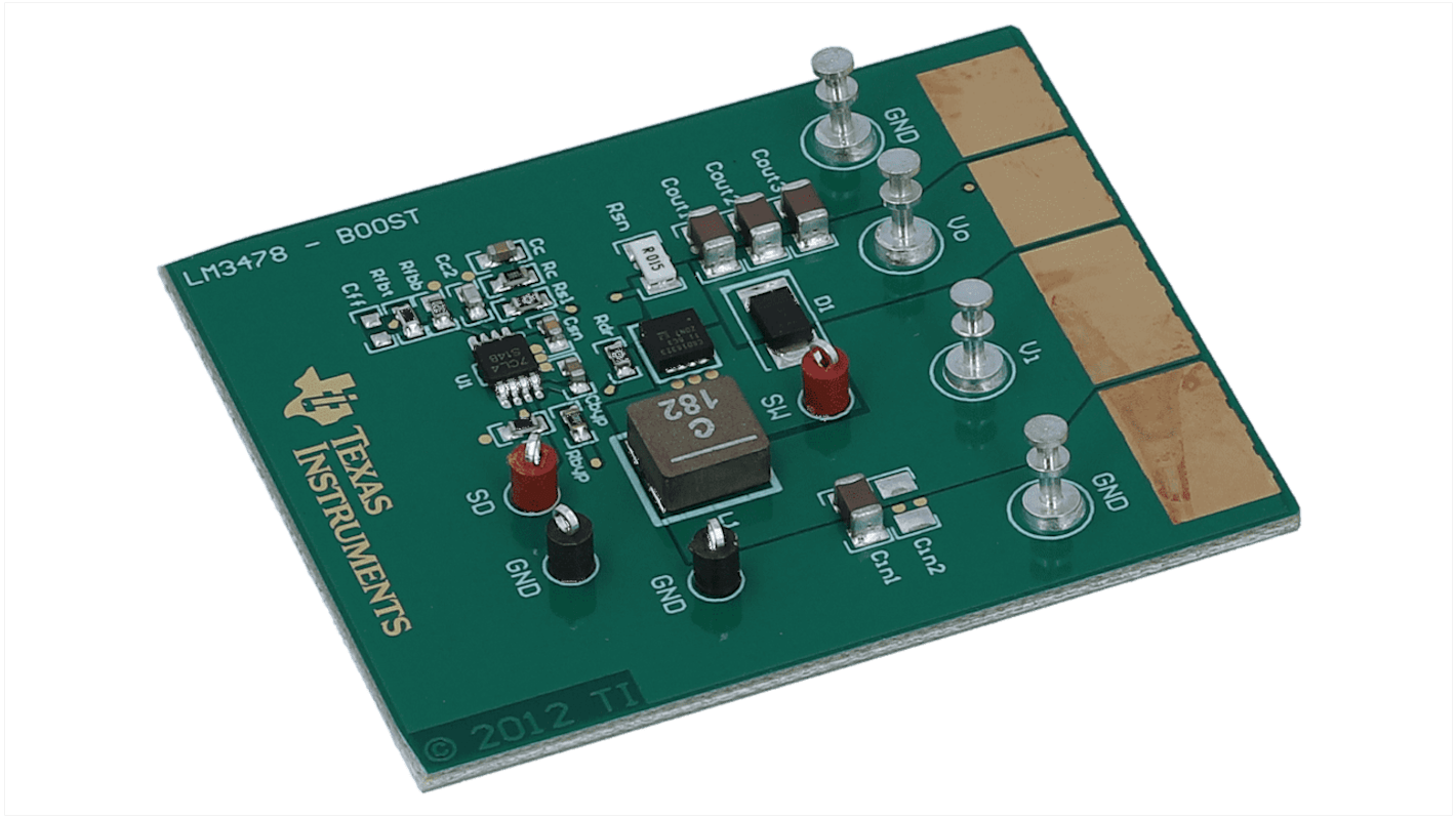 Texas Instruments 電源IC 開発キット, 評価ボード, 電流コントローラ, LM3478 用, LM3478EVAL/NOPB