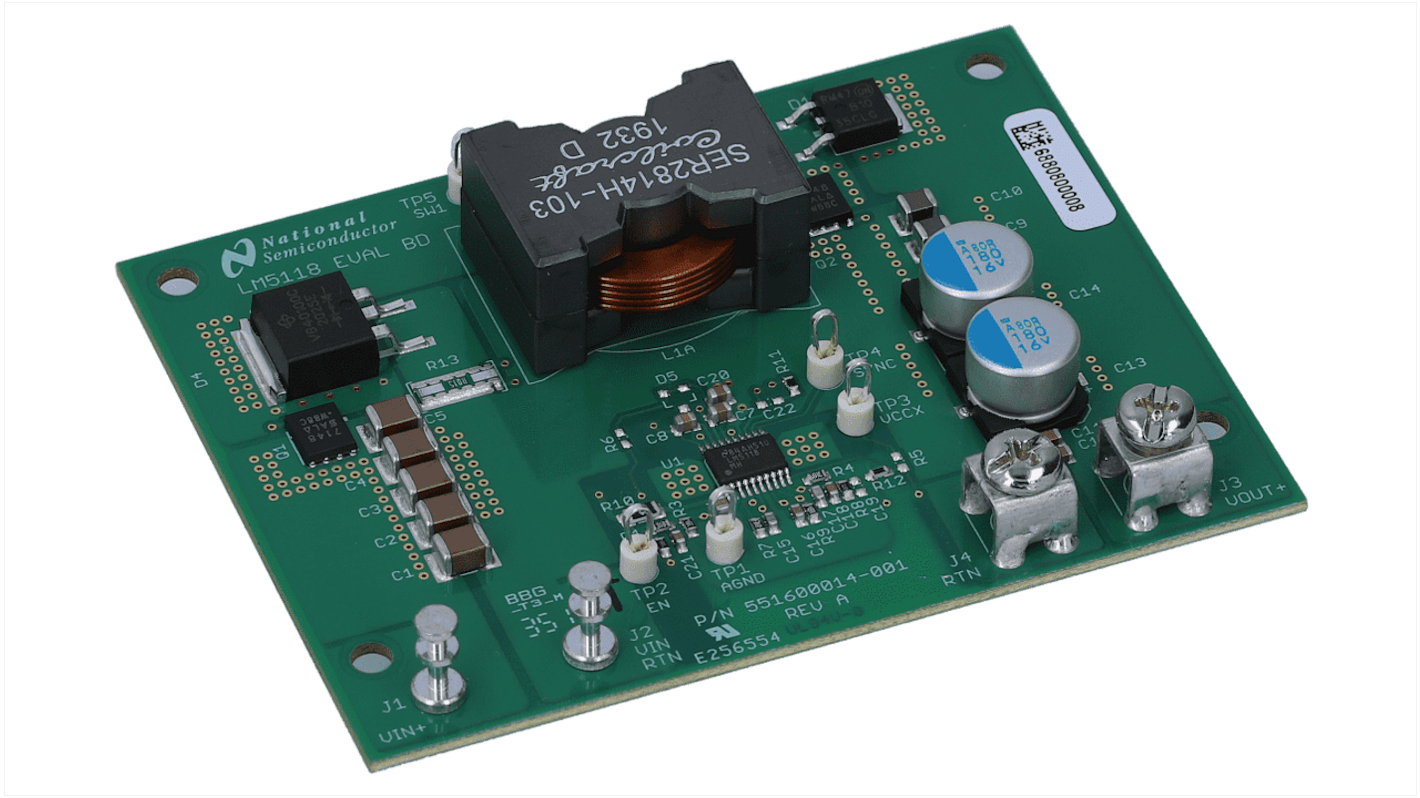 Texas Instruments Power Management IC Development Kit Buck-Boost Controller for LM5118 for LM5118