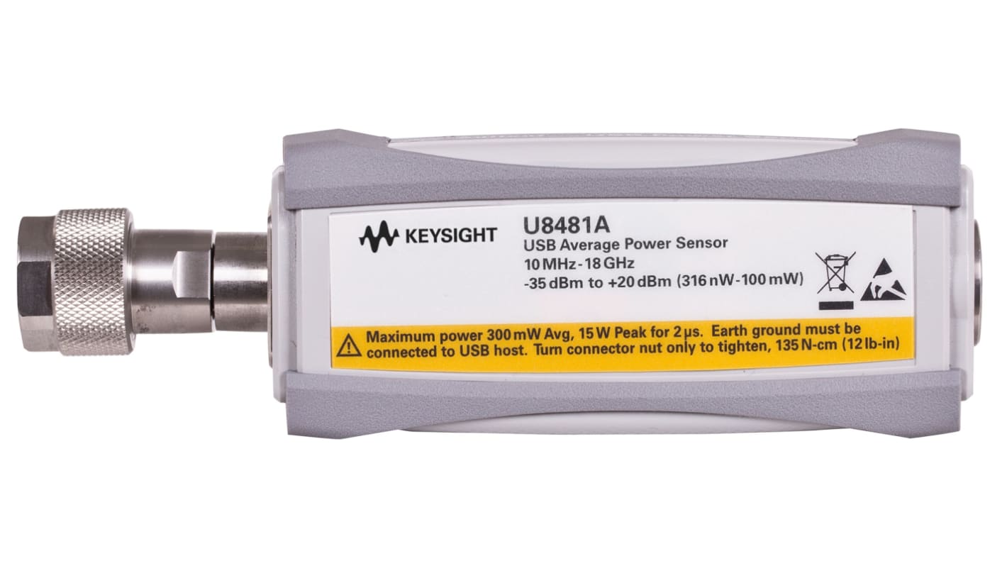 Keysight Technologies RF検出器, 最大周波数：18GHz, 最小周波数：10mHz, 0.2dB, U8481A