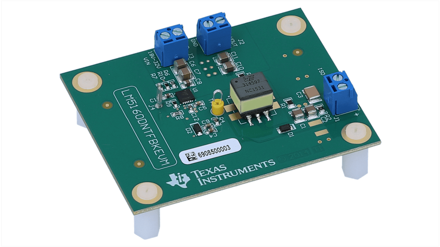 Texas Instruments 評価ボード, 評価モジュール, フライバックコンバータ, LM5160 用, LM5160DNTFBKEVM