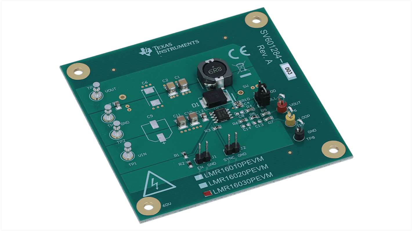 Texas Instruments 評価ボード, 評価モジュール, DC-DCコンバータ, LMR16030 用, LMR16030PEVM