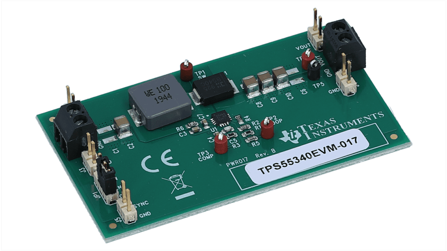 Texas Instruments 評価ボード, 評価モジュール, DC-DCコンバータ, TPS55340 用, TPS55340EVM-017