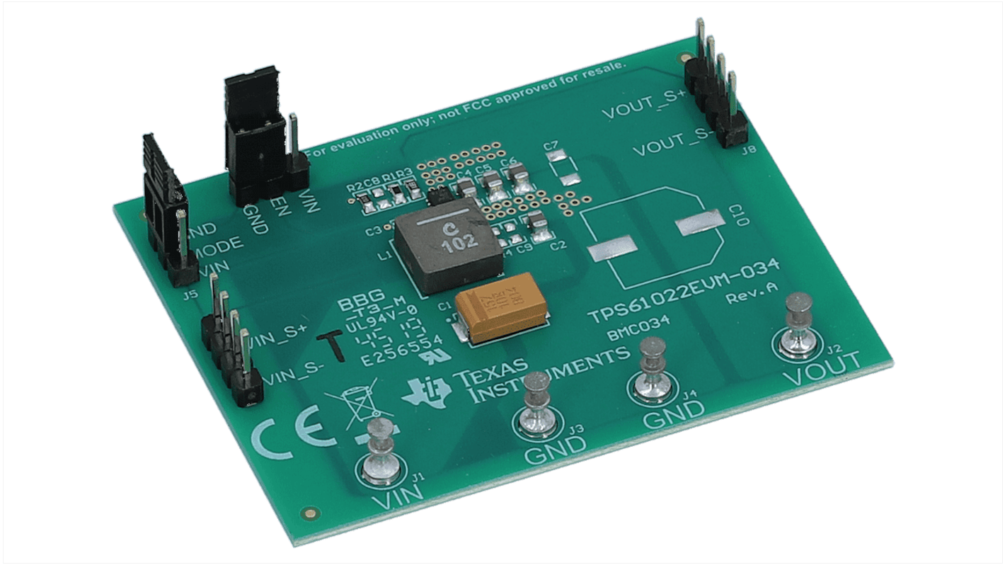 Texas Instruments Evaluation Module, 电源管理 评估模块, TPS61022芯片