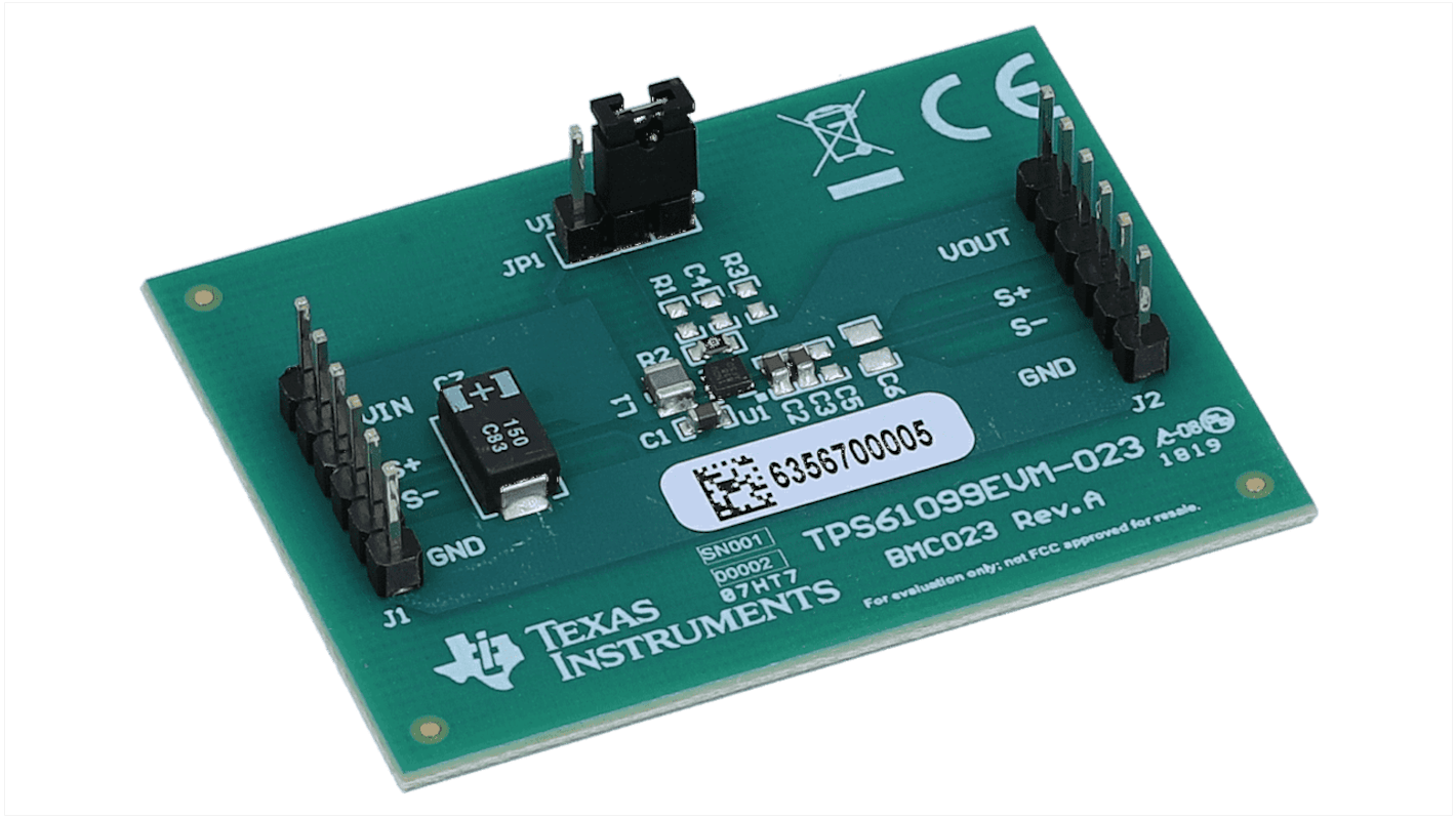 Módulo de evaluación Convertidor de aumento Texas Instruments Evaluation Board - TPS61099EVM-023