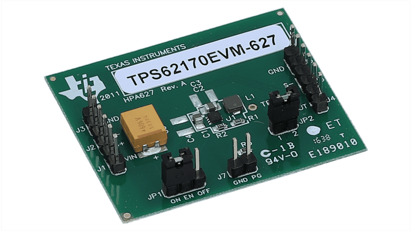 Texas Instruments 評価ボード, 評価モジュール, ステップダウンコンバータ, TPS62170 用, TPS62170EVM-627