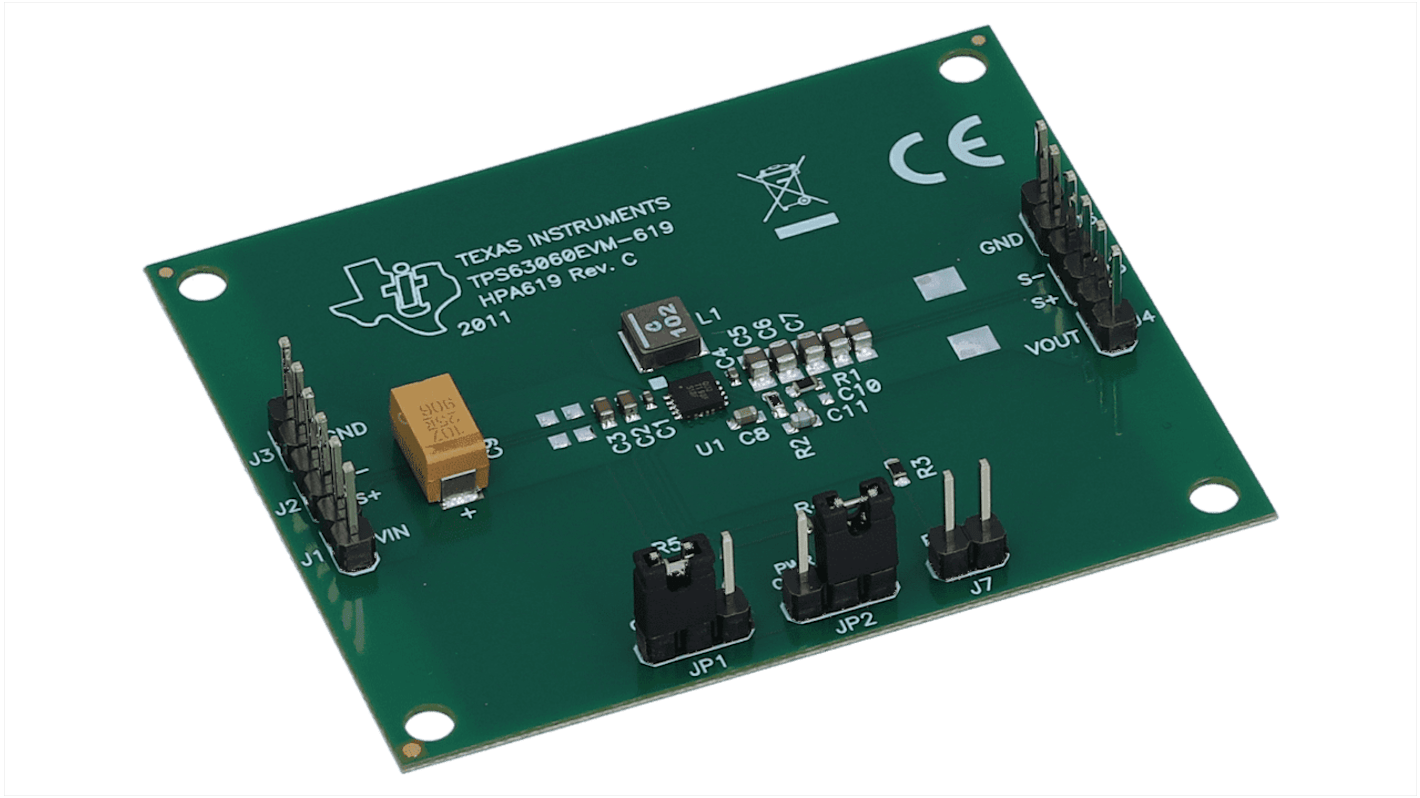 Texas Instruments 評価ボード, 評価モジュール, バック-ブーストコンバータ, TPS63060 用, TPS63060EVM-619