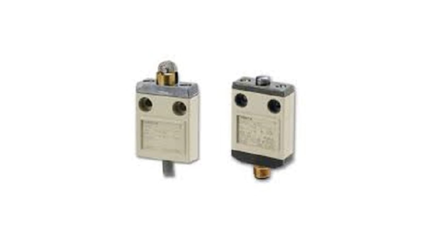 Omron Plunger Limit Switch, CO, IP67, SPDT, Metal Housing, 250V ac Max, 5A Max