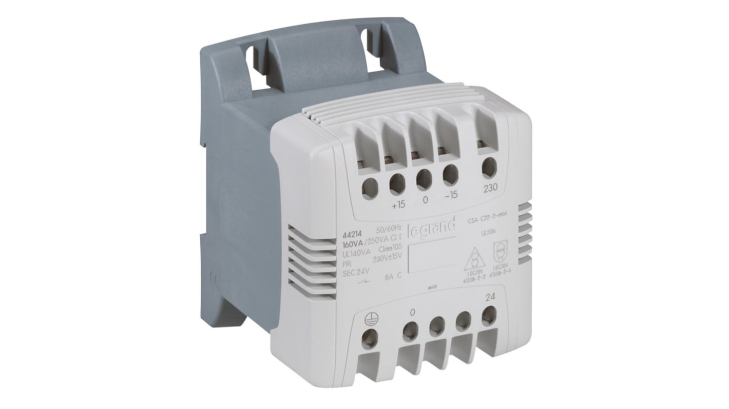 Legrand 630VA Safety Transformer, EN 60204-1, 230V Primary, 24V Secondary