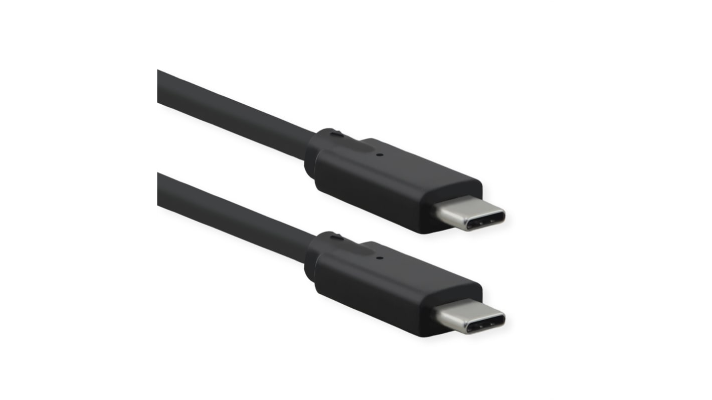 Roline USB 3.2, Male USB C to Male USB C, 1m